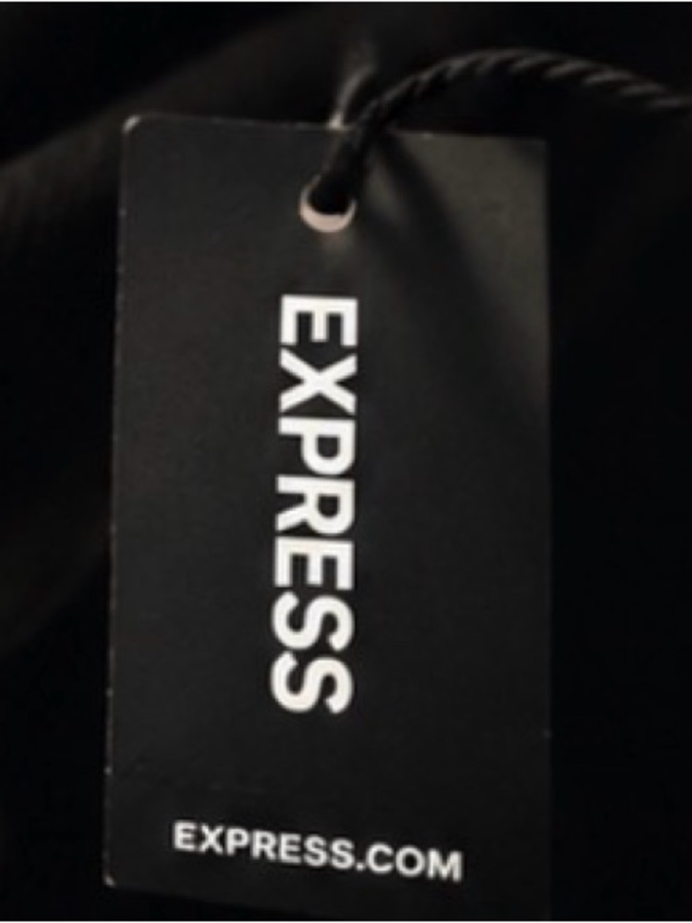 Express Black Sleeveless V-Neck Wide-Leg Jumpsuit with Tie Waist - Picture 3 of 5
